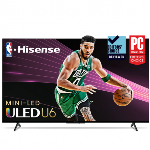 Walmart  - Hisense 55" U6係列4K UHD智能電視 (55U6K, 2023 新款) ，直降$100