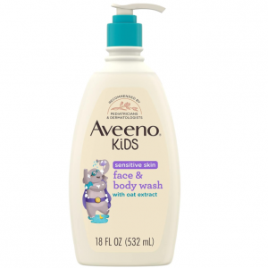 Aveeno Kids Sensitive Skin Face & Body Wash with Oat Extract 18floz @ Amazon