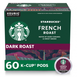 Starbucks K-Cup Coffee Pods—Dark Roast Coffee—6 boxes (60 pods total) @ Amazon