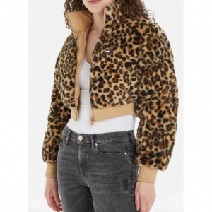 Tommy Jeans 女士豹纹保暖夹克