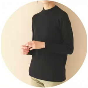 【ぽっちゃりさんサイズ】タートルネックプルオーバー(綿100%)