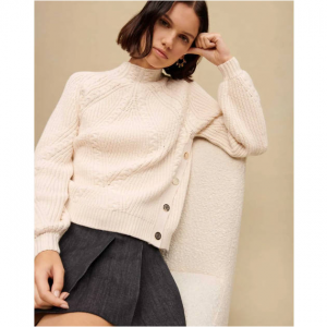 Maje Ecru Braided 针织衫