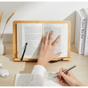 Pipishell 竹製可調閱讀書架 11" x 8"  @ Amazon