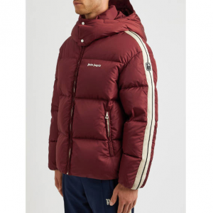 PALM ANGELS Striped quilted shell jacket