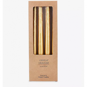 SELFRIDGES EDIT  金属晚餐蜡蜡烛四件装