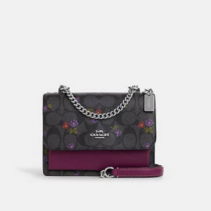 70% Off Coach Mini Klare Crossbody In Signature Canvas With Country Floral Print