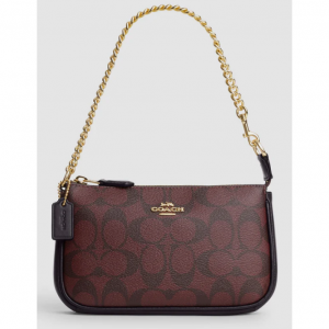 蔻驰 Coach Nolita 19 经典麻将包 老花暗红特有格调