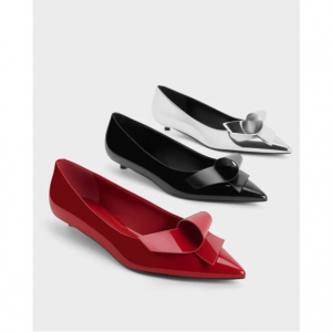 Charles & Keith Sculptural Knot 尖头平底鞋