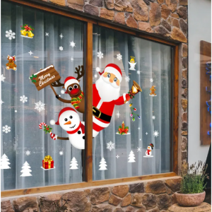 圣诞装饰窗户贴纸