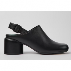 女士真皮粗跟皮鞋