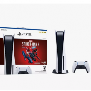 GameStop - PlayStation 5 光驱版 次世代主机 + 漫威蜘蛛侠2套装，直降$60