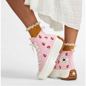 Converse Run Star Hike Platform Embroidered 印花帆布鞋