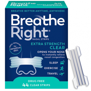 Breathe Right 成人防打呼通氣鼻貼 44貼 @ Amazon