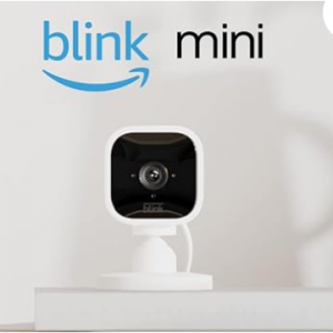Amazon - Blink Mini 紧凑型室内插入式智能安全摄像头，5.7折