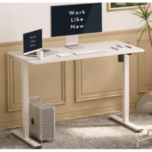 FLEXISPOT White Standing Desk 48 x 24 Inches Height Adjustable Desk @ Amazon
