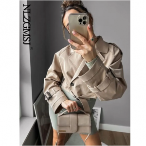 Nlzgmsj TRAF Women Spring Autumn Fashion 女士夹克