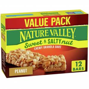 Nature Valley Granola Bars, Sweet and Salty Nut, Peanut, 1.2 oz, 12 ct @ Amazon