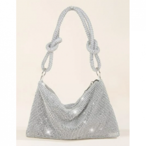 Glamorous & Shiny Rhinestone & Diamond Decorated Clutch Bag $9.46 @ SHEIN