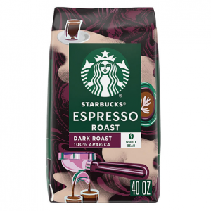 Starbucks Whole Bean Coffee, Espresso Roast Dark (40 oz.) @ Sam's Club
