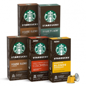Starbucks Nespresso 4口味綜合裝咖啡膠囊 50顆 @ Amazon