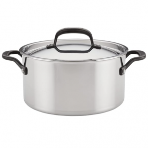 KitchenAid 不鏽鋼高湯鍋 6誇脫 帶蓋 @ Amazon