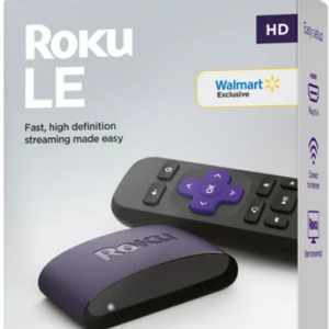 Walmart -  Roku LE 高清流媒體播放器支持 Wi-Fi®，配備高速 HDMI® 電纜和簡單遙控器