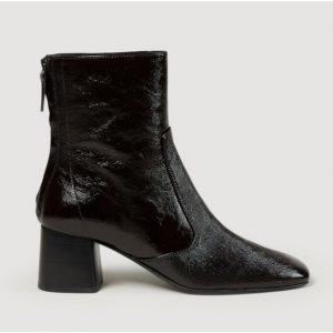 Sandro Paris Cracked leather ankle boots