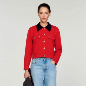 Sandro Paris Cropped coatigan