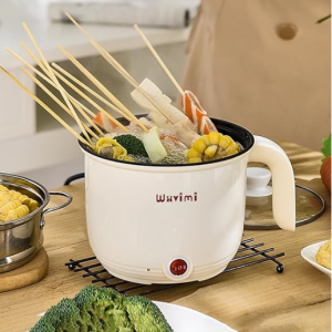 Wxvimi Electric Noodle Pot,Electric Hot Pot,Rapid Noodles Cooker, 1.8L @ Amazon