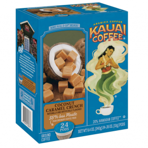 Kauai Coffee Coconut Caramel Crunch Medium Roast (24 Single-Serve Cups) @ Amazon