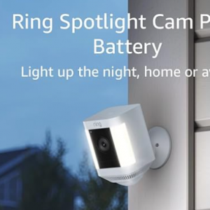 Amazon - Ring Spotlight Cam Plus高清户外安全摄像头，带动作激活 LED 灯（2022年款），7.1折