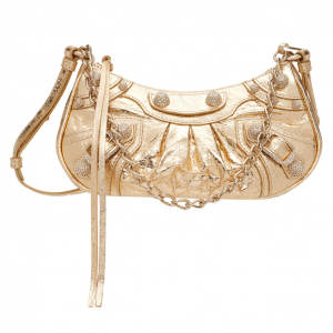 BALENCIAGA Gold Mini Le Cagole Bag @ SSENSE