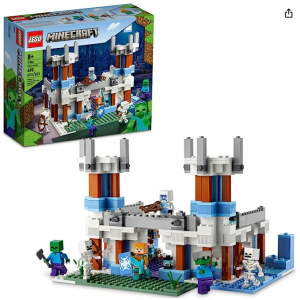 LEGO Minecraft The Ice Castle 21186 Building Toy Set for Kids @ Amazon, 499 Pieces