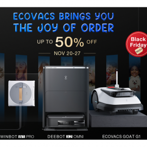 Black Friday & Cyber Monday: up to 50% off @ ECOVACS AU
