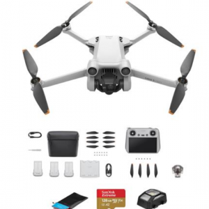 DJI Mini 3 Pro Drone with RC Controller, Fly More Plus Kit, Essential Acc Kit @Adorama