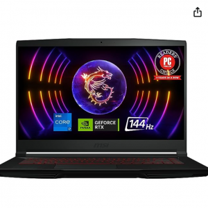 Amazon - MSI THIN GF63 15.6" 144Hz 游戏本 (i7-12650H RTX 4050 16GB 512GB) ,8折