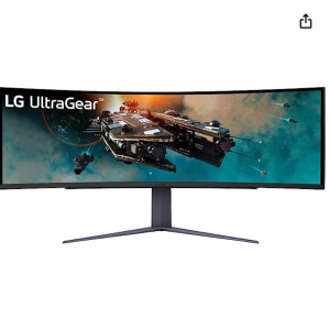 Amazon.com - LG UltraGear 49" DQHD HDR 240 Hz 超宽屏曲面显示器 ，6折