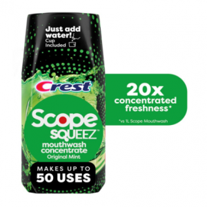 Crest Scope Squeez Mouthwash Concentrate, Original Mint Flavor, 50mL Bottle @ Amazon