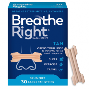 Breathe Right 成人防打呼通氣鼻貼 30貼 @ Amazon