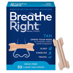 Breathe Right Original Nose Strips to Reduce Snoring, Tan, 30 Count @ Amazon