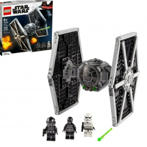 LEGO Star Wars Imperial TIE Fighter 75300 + Stormtrooper & TIE Fighter Pilot Minifigure for $25