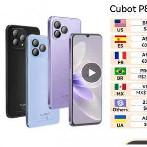 Cubot P80，2023 年新款全球版智能手机，8GB RAM，256GB