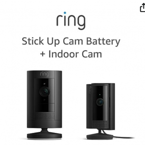 $70 off Ring Stick Up Cam Battery with Ring Indoor Cam (2nd Gen), Black @Amazon