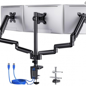 $42.39 for ErGear Triple Monitor Mount, 3 Monitor Stand Desk Mount for Computer Screens( 27)