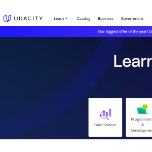 Udacity 2023黑五网购星期一大促，全年最低价，在线学习企业培训、成为UX设计师、AI产品经理等课程