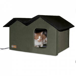 K&H Pet Products 保暖猫咪室内外猫窝 加宽防水 @ Amazon