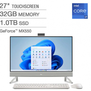 $500 off Dell Inspiron 27" 7000 Series All-in-One Touchscreen Desktop (i7-1355U,MX550,32GB,1TB) 