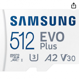 Amazon.com - Samsung EVO Plus 512GB 130MB/s microSDXC 存儲卡，7.7折