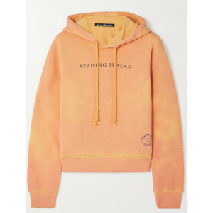 ACNE STUDIOS Printed heat-reactive organic cotton-jersey hoodie