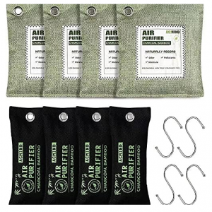 LSLCQW Activated Carbon Bamboo Charcoal air Purifier,Air purification bag 4 Packs × 200g, 4 Packs 